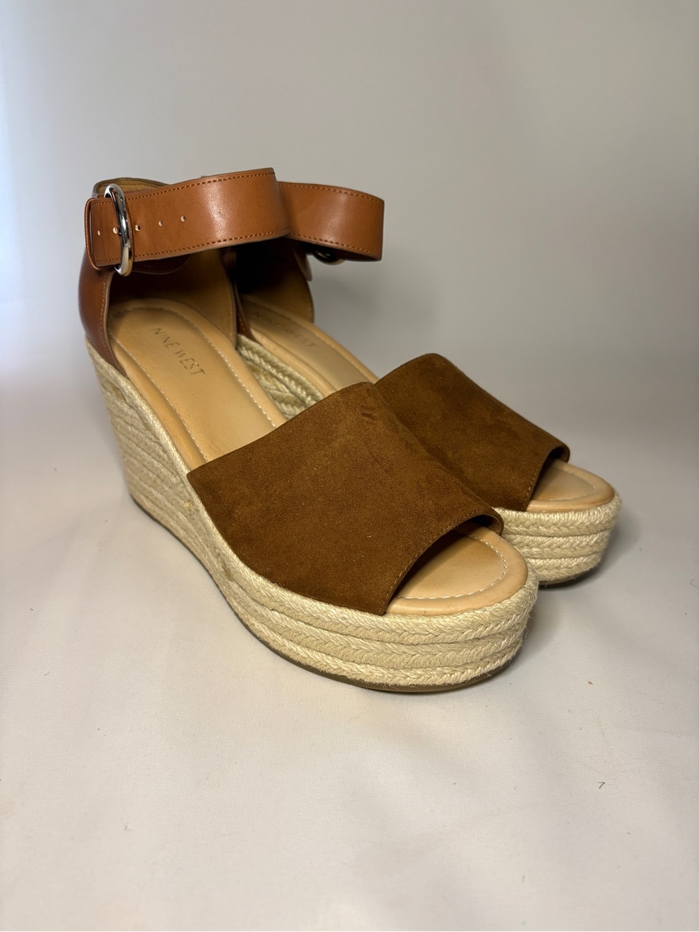 Nine West‎ Adell Espadrille Wedge Sandals Size 9.5